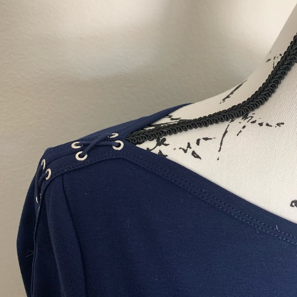 NWT Ralph Lauren Navy Boat Neck Shirt - Picture 4 of 8